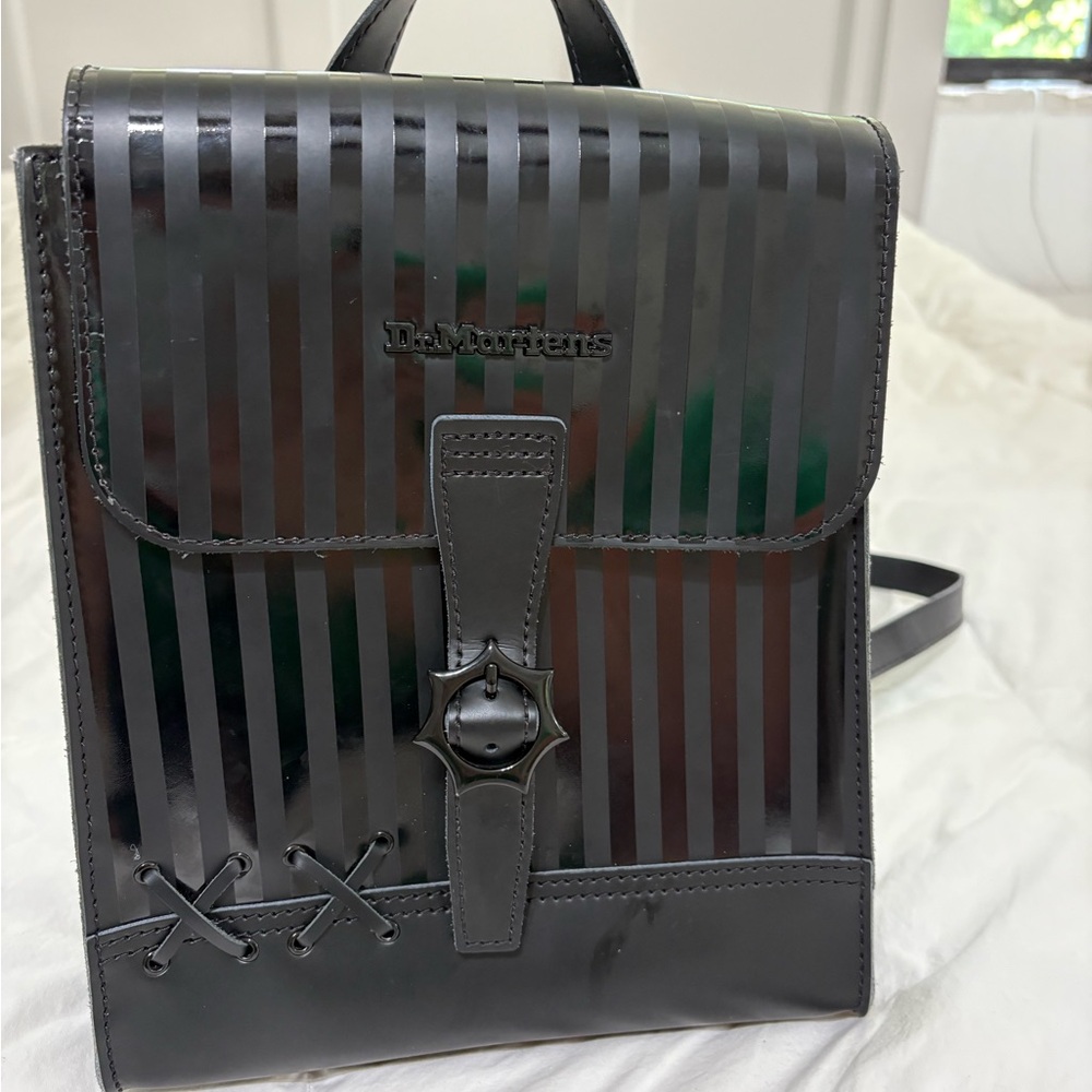 Dr. Martens Black Striped Backpack